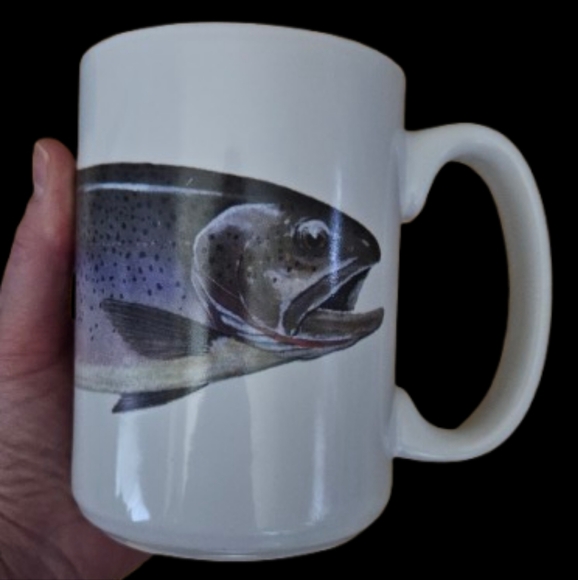 Vintage Angler’s Expressions Geoff Hager Trout Mugs Set of 2 - Picture 7 of 7